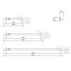 Decor Walther Classic HTE60 Полотенцедержатель 60см, подвесной, цвет: хром