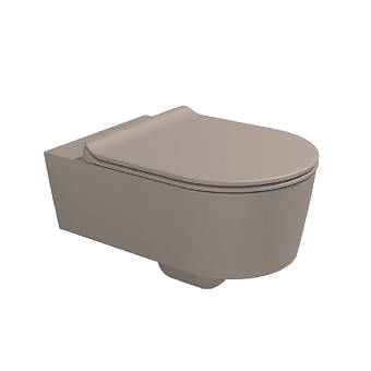 Flaminia Link Унитаз подвесной 56x36xh20см, с системой goclean®, цвет: матовый argilla