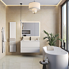 Dushlux Bevel Тумба подвесная 102x52см, с раковиной, 2 ящика, цвет: белый глянцевый