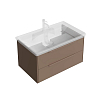 Kerama Marazzi Elegance Тумба 80см., подвесная, 2 ящика, цвет: пудровая глина