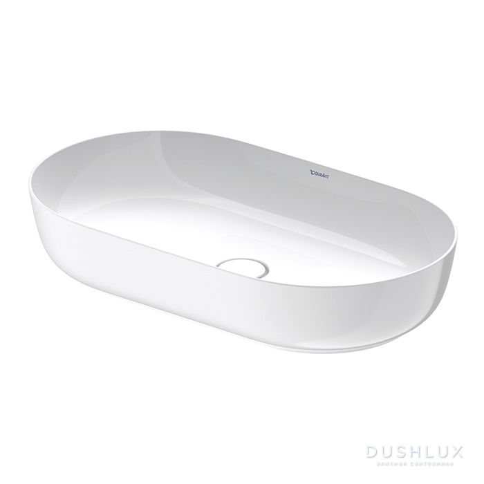 Фото Duravit Luv Раковина накладная 70х40см, без перелива, цвет: белый
