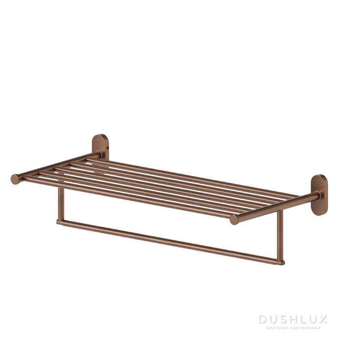 Фото Newform Accessori tondi Полочка подвесная, цвет: PVD brushed copper bronze