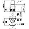 Laufen Simibox 1-Point Внутренняя часть настенного смесителя для ванны/душа