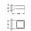Grohe Selection Cube Держатель подвесной, цвет: хром