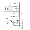 Duravit 1930 Биде подвесное с перел. и 1отв. под смес., 36х58х Н:40см, цвет: белый