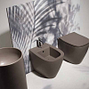 Simas Juniper Биде напольное 53.5x370x42см., 1 отв., цвет: moka matt