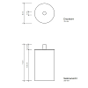 Decor Walther Tube BMD Баночка универсальная 6x11см, с крышкой, цвет: хром