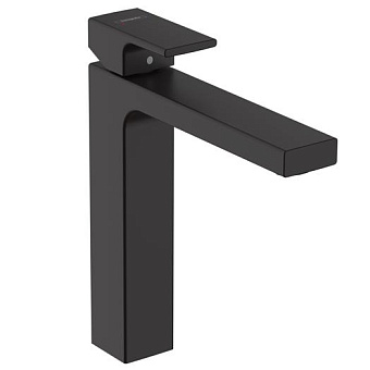 Hansgrohe Vernis Shape Смеситель для раковины 230, на 1 отв, с донным клапаном, излив 169мм, h190мм, цвет: матовый черный