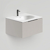 Salini Touch Тумба 60x50x32см., подвесная, с раковиной, 1 ящик, верт. фрез., цвет: Grey