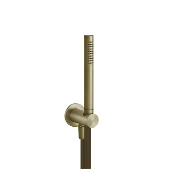 Gessi 316 Душевой гарнитур: ручной душ, держатель, шланг 150см, цвет: Brushed Brass PVD