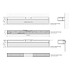 Decor Walther Box 1-60 Светильник на зеркало 60x10x5см, 3x R7S 78mm max. 100W, цвет: хром