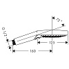 Hansgrohe Raindance Select S Ручной душ 120 3jet (Rain, RainAir, Whirl), EcoSmart, цвет: хром