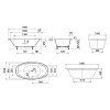 Kaldewei Ellipso Duo Oval Ванна 190x100x46.5см., цвет: белый