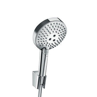 Hansgrohe Raindance Select S Душевой набор: ручной душ 3jet (PowderRain, Rain, Whirl), держатель для душа, шланг для душа 1,60 м, цвет: хром