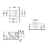 Duravit Me by Starck Унитаз 57x37см, подвесной, Rimless, Durafix, WonderGliss, цвет: белый