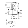 Grohe Eurostyle 2015 Solid Смеситель для раковины, на 1 отв., с донным клапаном, цвет: белый