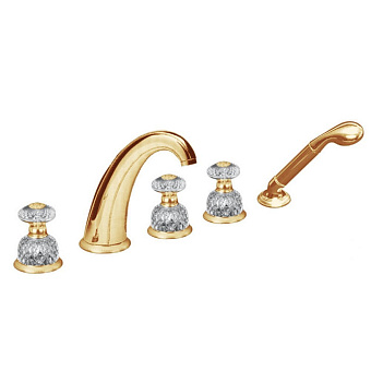 Cristal et Bronze Millesime Dome Смесители для ванны, цвет: золото 24 к.