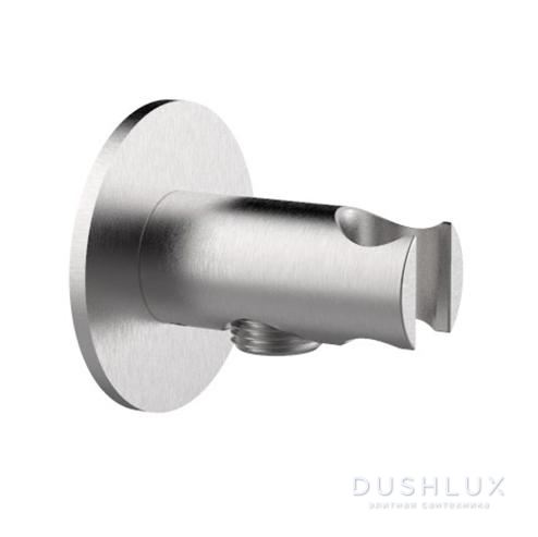 Фото Almar 316 Stainless Steel Вывод из стены, с держателем для ручного душа, цвет: нержавеющая сталь брашированная AISI 316