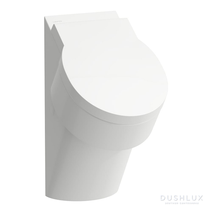 Фото Laufen VAL Писсуар 30.5x36.5x56см., Rimless, внутренний подвод воды, цвет: белый
