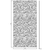Devon&Devon Decor Slabs Керамогранит 120x240см, универсальная, глазурованнаный, декор: acanthus golden blue