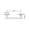 Grohe Essentials Cube Полотенцедержатель 55.2см., подвесной, цвет: хром