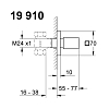 Grohe Universal Cube Запорный вентель, внешняя часть, цвет: хром