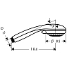 Hansgrohe Crometta 85 Multi Ручной душ 3jet (MonoRain, обычная, массажная), G1/2, цвет: хром