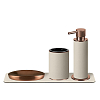 ADJ Стакан для зубных щеток, D7xH10 см., цвет:copper/панна котта