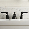 Devon&Devon Twenties Смеситель для раковины, 3 отв., цвет: черный матовый/Bianco Carrara