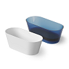 Dea Design Shadow Ванна 160x70x58см., отдельностоящая, Solid Surface, цвет: White №18