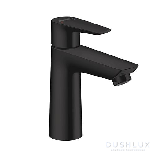 Фото Hansgrohe Talis E Смеситель для раковины 110, на 1 отв, с донным клапаном, излив 112мм, цвет: черный матовый