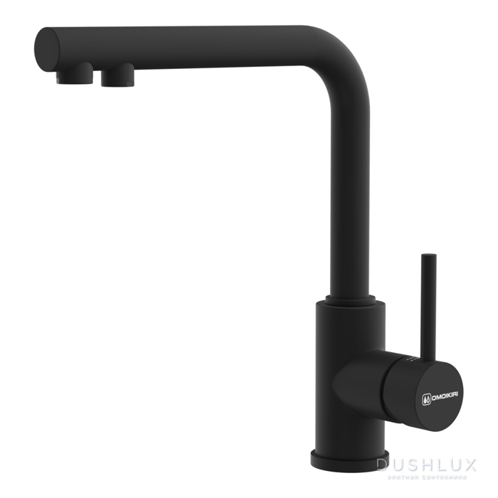 Фото Omoikiri Nakagawa 2 Plus Смеситель для кухни, на 1 отв., излив: 25.5см., цвет: графит