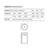 Dea Design Pedestal Basin Раковина 45x45x90см., напольная, без отв., Glasstech, прозрачная смола, цвет: Smoky Black R4