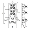 Paffoni Modular Box Встраиваемая часть термостата для MDE018.., 2 выхода