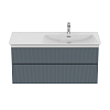 Ideal Standard Finesse Тумба с раковиной 120x50см, подвесная, DX, 2 ящика, 1 отв., цвет: пепельно-голубой матовый