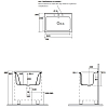Kerasan Aquadom Раковина 60x50 см, без отв., без тумбы и сифона, цвет: белый