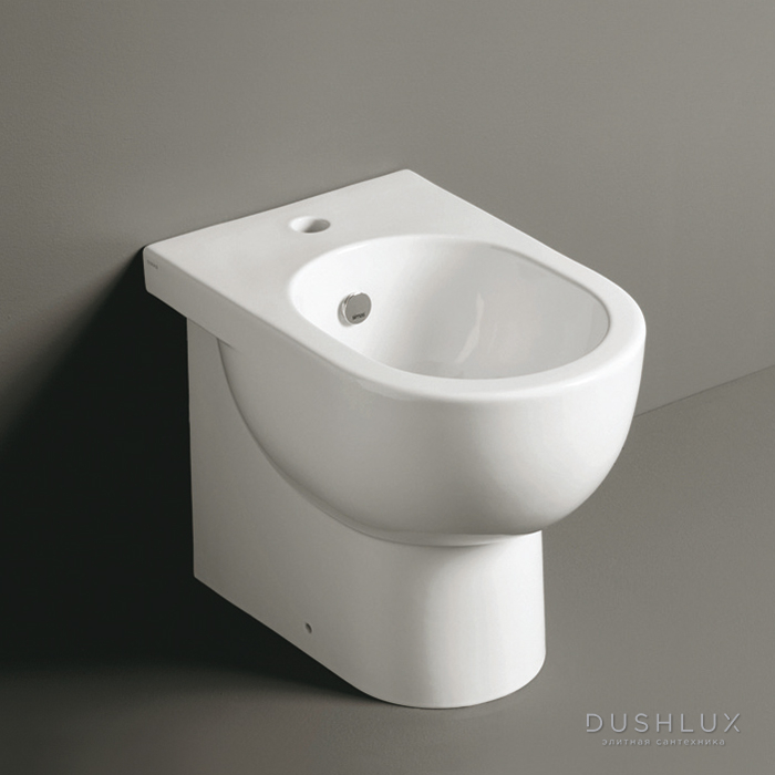 Фото SIMAS E-LINE Биде  напольное приставное 51x35см, цвет: белый