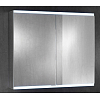Keuco Royal Modular 2.0 Зеркальный шкаф 80x70x12см., подвесной, LED подсветка, цвет: алюминий серебристый анодированный
