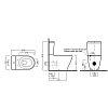 Hatria Daytime Унитаз моноблок 66x37см, креп.YOIQ цвет: белый
