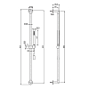 Fima Carlo Frattini Spillo Steel Душевая штанга, цвет: INOX