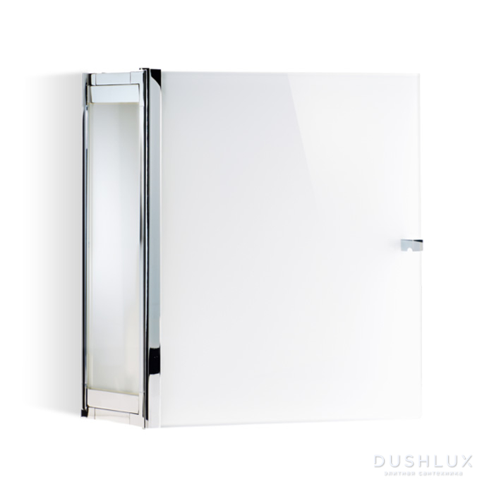 Фото Decor Walther Glas S 2 Шкафчик подвесной 35x19x40см, стекло белое, цвет: хром