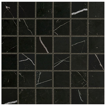 Lea Ceramiche Delight Керамогранит 30x30см, универсальный, неглазурованный, мозаика, цвет: marquina nero/глянец