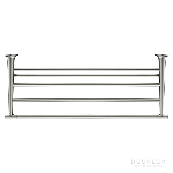 Фото Duravit Starck T Полочка 61x23.2 см, подвесная, цвет: Stainless steel Brushed