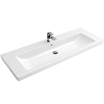 Villeroy&Boch Subway 2.0 Раковина 130х47 см, 1 отв., с переливом, цвет: белый