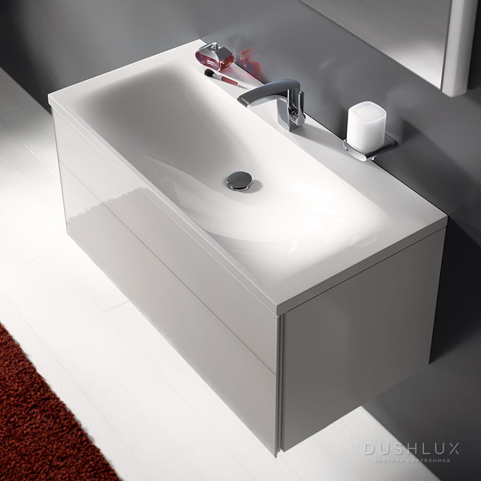 Фото Keuco Royal Reflex Тумба под умывальник 99.6x45x48.7см, подвесная, цвет: белый