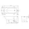Villeroy&Boch Oberon 2.0 Ванна 180х80см., отдельностояшая, цвет: белый