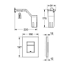 Grohe Fresh Skate Cosmopolitan Клавиша смыва для подвесного унитаза, цвет: хром