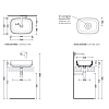Flaminia Flag Раковина 50x36x14 см, без отв., накладная, цвет: белый