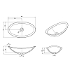 Knief Charm Shape Раковина 58.1x33.1x16.9см., накладная, без отв., из полимерного материала, цвет:  Turmalin # 020