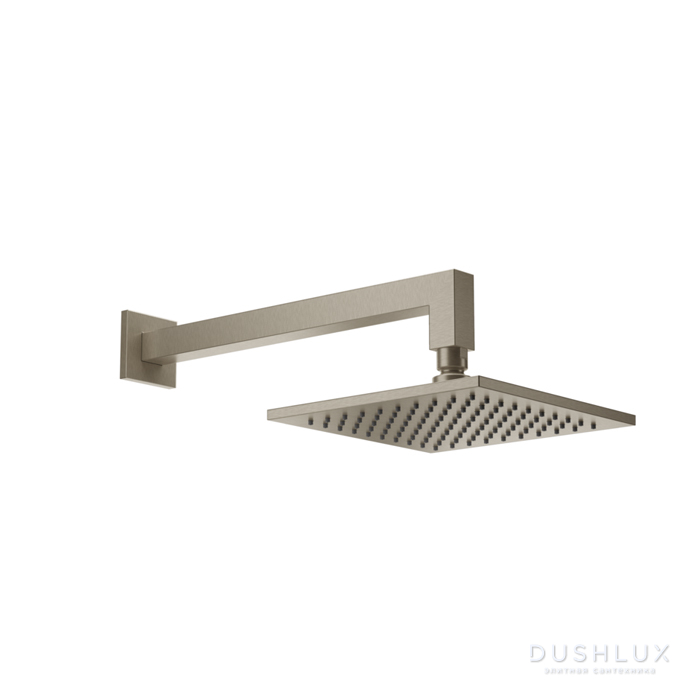 Фото Gessi Emporio shower Верхний душ 20х20см., подвесной, поворотная, с защитой от известкового налёта, цвет: Finox Brushed Nickel